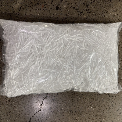 PP Μακρο συνθετικές ίνες στροφή 51mm Λευκό χρώμα για το βιομηχανικό πάτωμα Pisos
