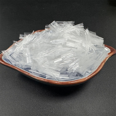 12-20mm Polypropylene Mesh Fiber βελτιώνει την ποιότητα και την αντοχή της μηχανικής του σκυροδέματος